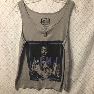Jimi Hendrix Gray Tank
